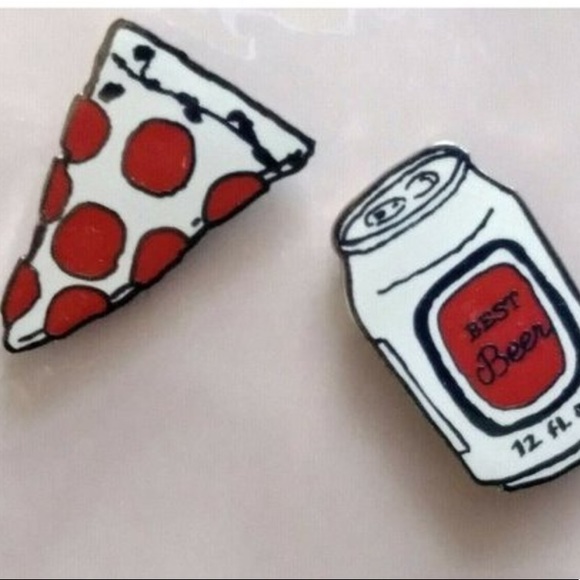 Pizza & Beer BAN.DO enamel pins- new - Picture 2 of 6
